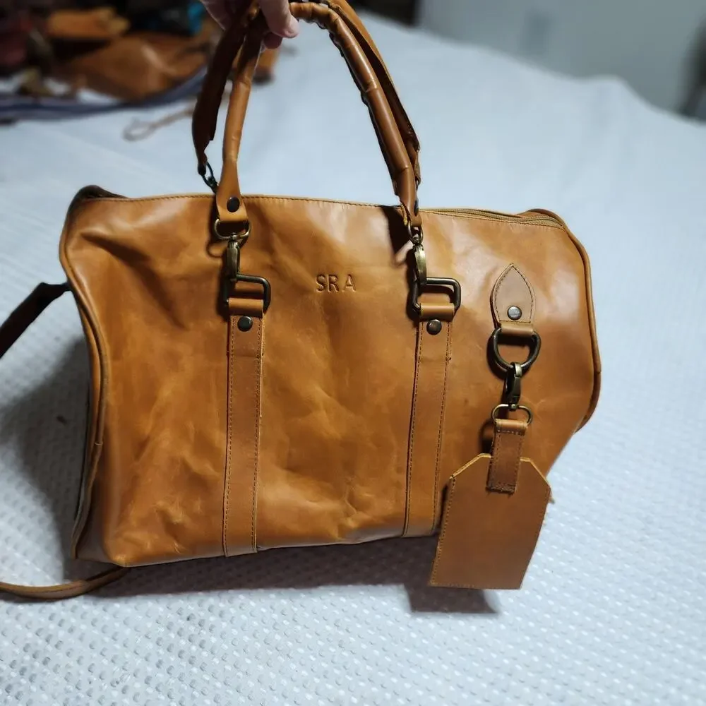 CORELA EUC GENUINE LEATHER WEEKENDER BAG